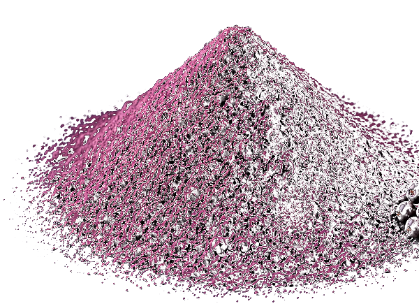 Mound of deep magenta elderberry powder