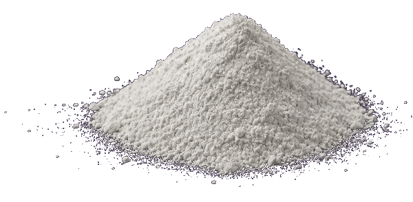 Mound of white quercetin powder
