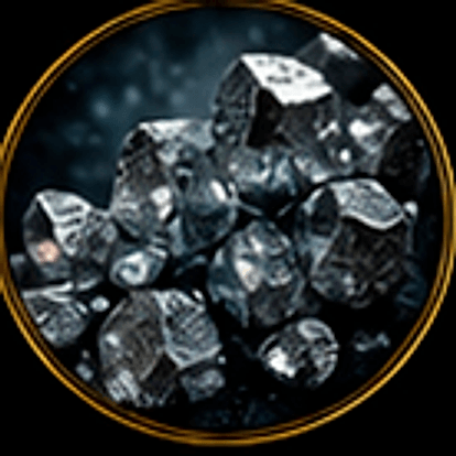 Raw zinc mineral crystals